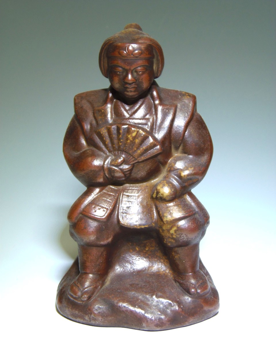 備前焼 桃太郎 置物 骨董品