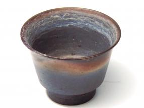 城南骨董 備前焼ぐい呑 青備前 柴岡陶泉堂 286