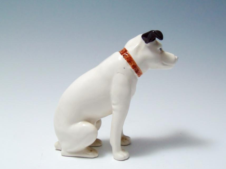 ビクター 犬 陶器像 ガラス像 ブロンズ像 フォーク 箱