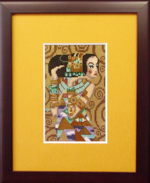 城南骨董 ビーズ絵 6