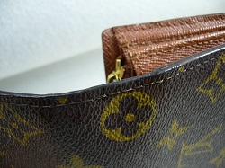 ルイヴィトン財布の修理ほつれ縫い 東京 宅配ok