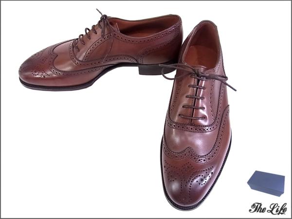 AlfredSargentアルフレッドサージェントHUNT/シューズ 6/MAHOGANY WING BROGUE/44435/ウィングチップ/店頭展示品