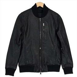 ジュンハシモト ラムレザー ボンバージャケット 1021620004 画像