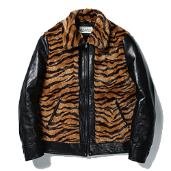 ワコマリア 17AW GRIZZLY LEATHER MOUTON JACKET 画像