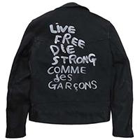 ルイスレザー ×コムデギャルソン 18AW 391T ライトニング ダブルレザー ライダース 画像