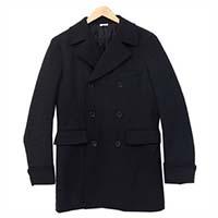 コムデギャルソン オムドゥ 19AW DD-C004 多素材化繊 ダブル コート ブラック系 画像