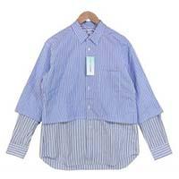 コムデギャルソンシャツ W27056 19AW 仏製 MULTI STRIPE PANEL L/S SHIRT 画像