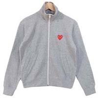 プレイ コムデギャルソン AZ-T251 スタンドカラー スウェット 18AD ジップパーカー グレー系 画像