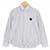 プレイコムデギャルソン AZ-B005 ワッペン ストライプ 13AD レディース 長袖シャツ ホワイト×ブルー系 画像