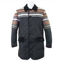 コムデギャルソンオム × GIM HB-C007 ウールニット キルティング 18AW コート マルチカラー系 画像