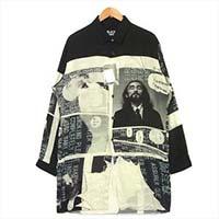 ヨウジヤマモト BLACK SCANDAL ブラックスキャンダル 18AW HV-B49-214-1A Side Buttons Shirt 画像