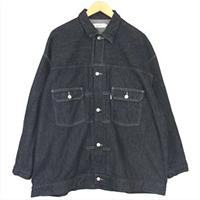 グラフペーパー Colorfast Denim Blouson カラーファスト デニム ブルゾン GM203-30095B 画像