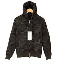 AKM CNU026 カモフラージュ柄 フルジップパーカー 画像