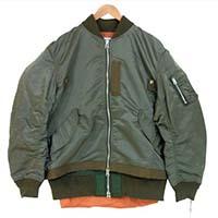 サカイ 20SS FABRIC COMBO MA-1 BLOUSON ボンバー ジャケット 20-02214M 画像