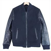 ラウンジリザード SUPER100s メルトン ホースハイド シンサレート ジャケット 画像