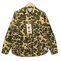 ササフラス 2019年 SF-191435 DIGS CREW HALF 長袖シャツ カモ 画像