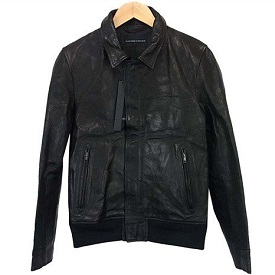 ラウンジリザード 0183 オイル ワックス カーフ レザー ジャケット 画像