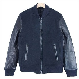 ラウンジリザード SUPER100s メルトン ホースハイド シンサレート ジャケット 画像