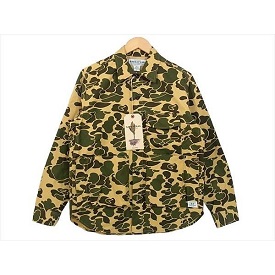 ササフラス SF-191435 DIGS CREW HALF 迷彩 カモ 長袖 シャツ 画像