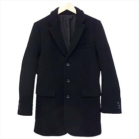 ラウンジリザード SUPER 100’s ダブル クロス ウール メルトン コート 画像