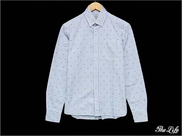 14SS MAISON KITSUNEメゾンキツネクラシックシャツ38 CLASSIC SHIRT WITH POCKET FLAG KMK-0403-A 国内正規品 付属品無し