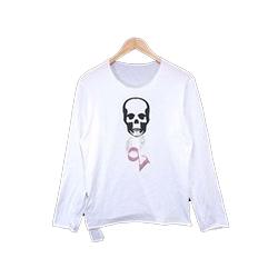 ルシアンペラフィネ ラインストーン スカル Tシャツ 画像