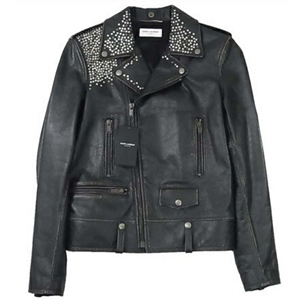 スタッズ ライダース レザージャケット画像