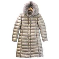 ヘルノ グレージュ ロング レディース ダウンコート 画像