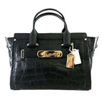 コーチ スワッガーキャリーオール 34533 クロコエンボスドレザー 2WAY ハンドバッグ 画像