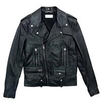 サンローラン L01 397290 クロコエンボス レザー ライダース ジャケット 画像