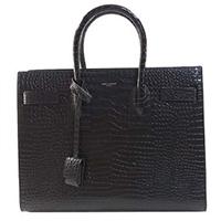 サンローラン サックドジュール スモール ハンドバッグ クロコ型押し 378299 画像