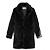 サンローラン クラシック フェイクファー カラー コート(ブラック/バージンウール) 画像