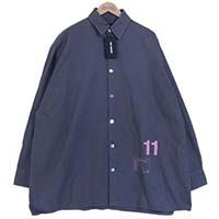 ラフシモンズ DENIM EASY FIT SHIRT 182-248 ネイビー系 18AW 画像