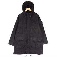 エンジニアドガーメンツ × Barbour バブアー ZIP PARKA コート ブラック系 画像