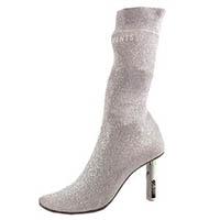 ヴェトモン logo socks high heel boots 画像