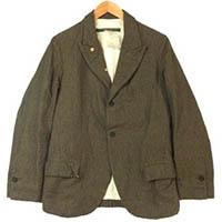 ポールハーデン Men's Blazer Jacket ウール リネン ブレザー ジャケット グレーヘリンボーン グレー系 画像