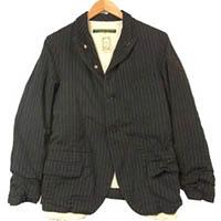 ポールハーデン Men's Blazer Jacket ウール ストライプ ブレザー ジャケット グレー系 画像