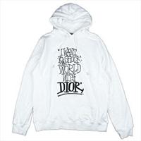 ディオールオム × Shawn Stussy ショーンステューシー メッセージ 刺繍 パーカー ホワイト 033J646A0531 画像