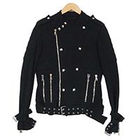 バルマン スウェット コットン ライダース ジャケット S5HJ263B928 画像