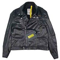 モンクレール × Fragment Hiroshi Fujiwara × ルイスレザー 21AW ホースハイド ダブルライダース 画像