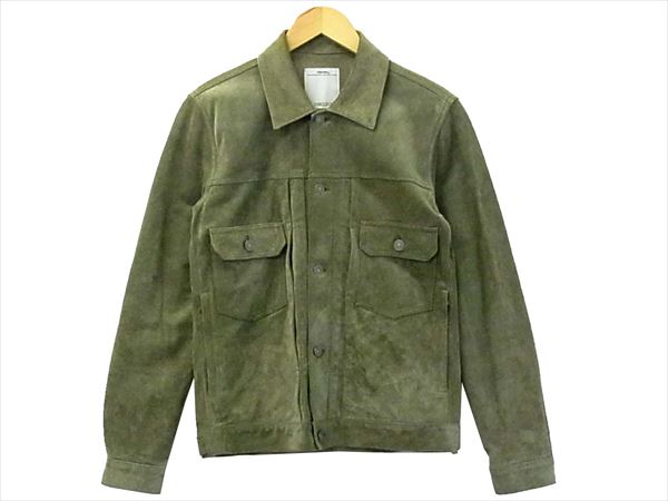 12AW VISVIM ビズビム 0112405014001 VIS 101 JACKET IT スエード カウハイド レザー ジャケット