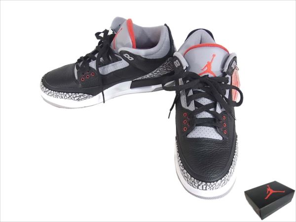 ナイキ 854262 001 エア ジョーダン 3 RETRO レトロ OG CEMENT GREY ファイアレッド セメントグレー スニーカー