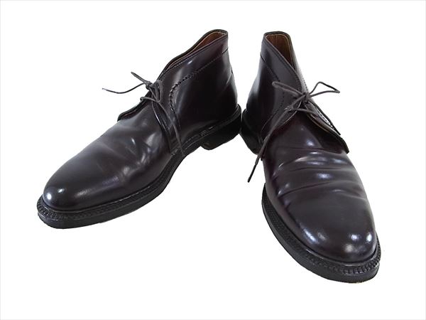 米国製 Alden オールデン 1339 コードバン チャッカ ブーツ バーガンディー