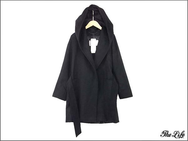 15AW MAXMARAマックスマーラピュアキャメルコート36/黒/RIALTO/タグ付属