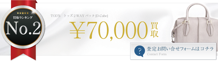 トッズ２WAYバック[D-Cube]　ブランド買取ライフ