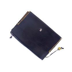 アンリークイール レザー 手帳カバー ネイビー系 画像