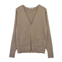 フミカウチダ 17AW CASHMERE MILANORIB DOUBLE FRONT SWEATER 画像