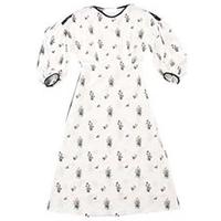 マメ Pedicel Embroidery Puff Sleeve Dress 花柄 18SS ホワイト系 画像