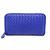 ボッテガヴェネタ 長財布 ラウンドファスナー コインケース ブルー 画像