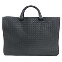 ボッテガヴェネタ 357310 イントレチャート 2WAY ブリーフ ケース ビジネス カーフ レザー バッグ ネイビーグレー系 画像